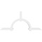 Ekena Millwork Ericson Architectural Grade PVC Gable Bracket, 84"W x 38 1/2"H x 4"D x 4"F, 11/12 Pitch GBP084X39X0404ERI00 - alternate 2